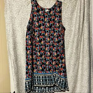 Crown & Ivy Elephant-Print Shift Dress